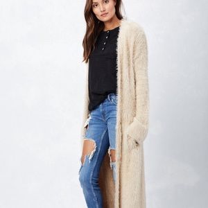 Free People long fuzzy sweater